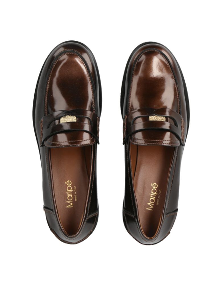 Maripé RINA V.1 BRONZO Slipper & Mokassin in braun