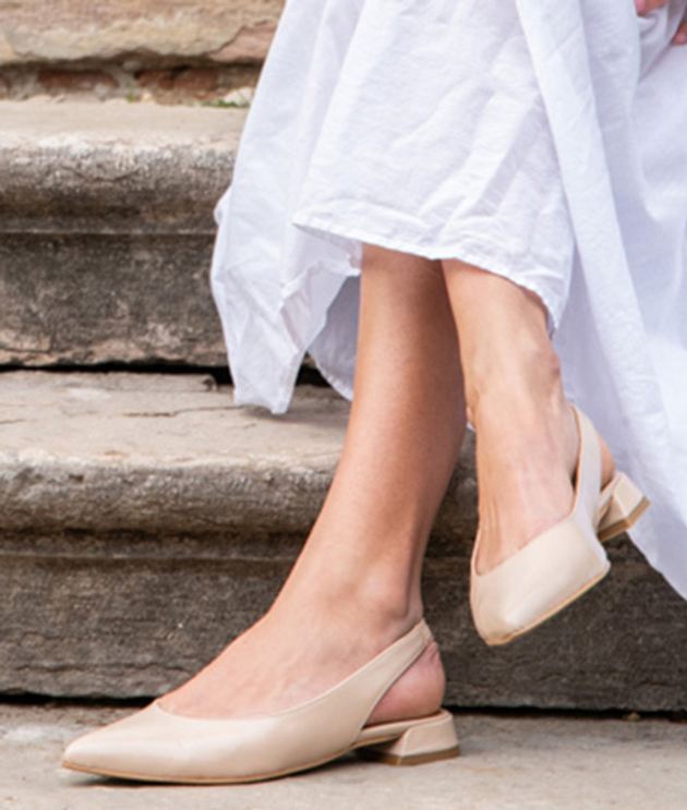 Maripé DILETTA ABETONE Peeptoes & Slingpumps in beige
